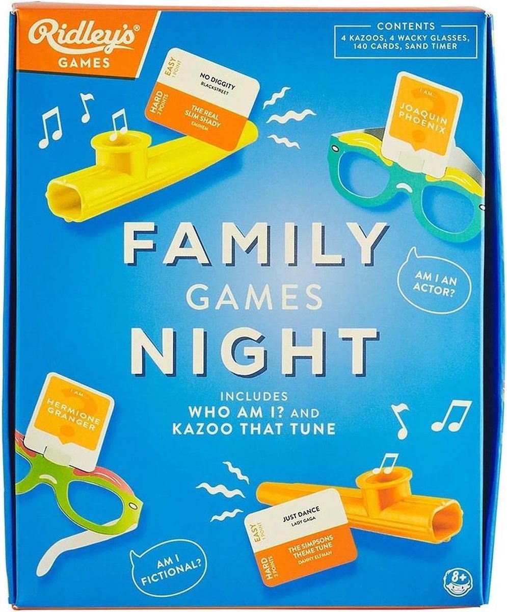 Ridleys Games Kaartspel Family Games Night Set Papier Blauw